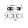 CATENA PER SPANDILETAME AD ANELLO PASSO 80 ROTOLO 8,75MT 62908 - immagine 2