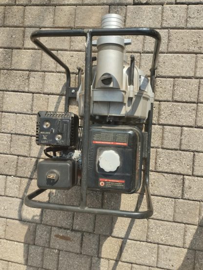 MOTOPOMPA A SCOPPIO WEIMA PER ACQUE SPORCHE BENZINA RACCORDI 80 MM - immagine 2