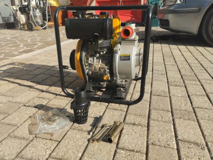 MOTOPOMPA A SCOPPIO WEIMA DIESEL AUTOADESCANTE RACCORDI 2 POLLICI 50 MM MOTORE 5,5 CV TRASPORTO GRATIS - immagine 4