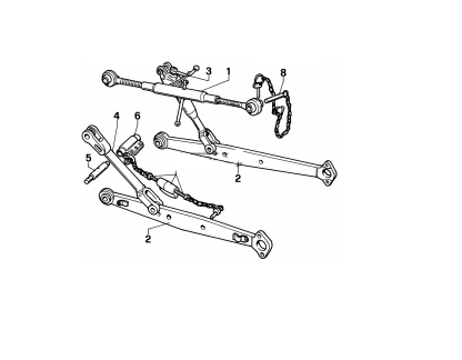 569242 BRACCIO INFERIORE DI SOLLEVAMENTO FIAT cingoli  PIATTO 75X14 mm 50286 - immagine 3