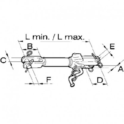 BRACCIO LATERALE SOLLEVATORE DX REGISTRABILE PER TRATTORE 38-48 MM 50312 - immagine 2