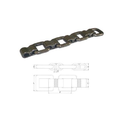 CATENA PER SPANDILETAME AD ANELLO PASSO 80 ROTOLO 10,60MT 63632
