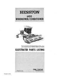 Hesston windrower Ricambi