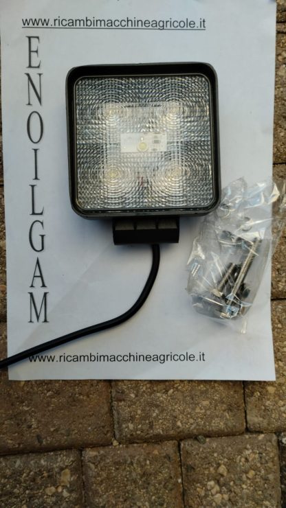 FARO DA LAVORO 5 LED QUADRATO
