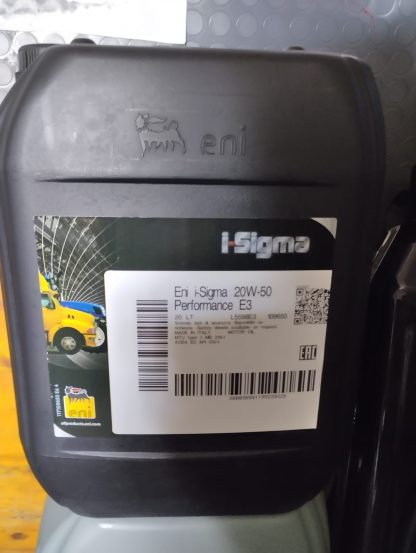 OLIO ENI I-SIGMA PERFORMANCE 20W50 E3 20LT