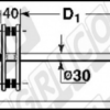 59.476 ALBERO CENTRALE a DISCHI L=1902 (7 Dischi) ROTOPRESSA WOLAGRI