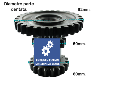 INGRANAGGIO TRIPLO ad. GOLDONI 719 Z=30/15/19