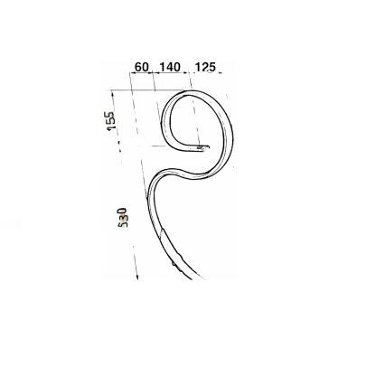 56381 MOLLA PER VIBROCOLTIVATORI SENZA VOMERE  45x12 - immagine 2