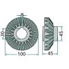 06565388 RUOTA DENTATA CONICA 19 DENTI SPANDIVOLTAFIENO DEUTZ FAHR KVERNELAND Rif. Orig.06565388, 06580422, 1.1043.010.102.00, VF16624755 Serie KH KH 2.52 KH 2.76 KH 3.52 KH 3.55 KH 3.76 KH 3.76/7 DN-HS KH 20 KH 40 KH 60 KH 300 KH 400 KH 500 KH 700  VICON PZ  RIF. ORIGINALE VF16624755 SERIE Fanex Fanex 522 Fanex 562 Fanex 772  Pöttinger  Rif originale:VF16624755  Serie ZK  ZK 230 ZK 446 ZK 667 ZK 676 - immagine 2