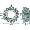 06564900 RUOTA DENTATA CONICA 15 DENTI SPANDIVOLTAFIENO DEUTZ FAHR KVERNELAND RIF.ORIG.06564900, 1.1043.010.104.00, 6564900, VF06564900 Serie KH KH 2.52 KH 2.64 KH 2.76 KH 3.44 D-H KH 3.52 KH 3.55 KH 3.64 KH 3.76 KH 3.76/7 DN-HS KH 20 KH 40 KH 60 KH 300 KH 500 KH 700 Serie KS KS 230 Serie KU KU 250  VICON-PZ  RIF.ORIG.06564900, VF06564900, 6564900 SERIE Fanex Fanex 522 Fanex 532 Fanex 533 Fanex 562 Fanex 641 Fanex 642 Fanex 772  Pöttinger  RIF.ORIG.6564900, 06564900, VF06564900 SERIE ZK ZK 230 ZK 446 ZK 667 ZK 676 - immagine 2