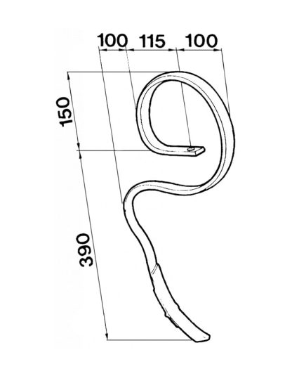 55468 MOLLA PER VIBROCOLTIVATORE TIPO RAU CON VOMERE 32X10 - immagine 2