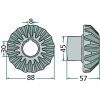 06565390 RUOTA DENTATA CONICA 16 DENTI DEUTZ FAHR KVERNELAND Rif. Orig. 06565390, 06580421, 1.1043.010.101.00, VF16624752 Serie KH KH 2.52 KH 2.76 KH 3.52 KH 3.55 KH 3.76 KH 3.76/7 DN-HS KH 20 KH 40 KH 60 KH 300 KH 400 KH 500 KH 700  VICON - PZ  Rif. Orig.VF16624752 Fanex Fanex 522 Fanex 562 Fanex 772  POTTINGER  Rif. Orig.VF16624752  SERIE ZK ZK 230 ZK 446 ZK 667 ZK 676 - immagine 2