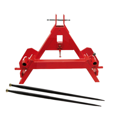 77875530 FORCA PER TRASPORTO ROTOBALLE COMPLETA DI DENTI PER BALLONI (lunghezza: 1100 mm, M22 x 1,5)