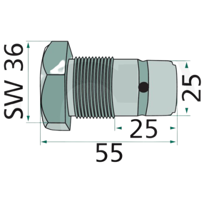 PERNO PER SNODO PER SPANDIVOLTAFIENO POTTINGER 00203.700.57.0, VF16502005, 64716502005F, 16502005