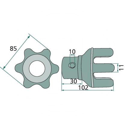 58756800 INNESTO A DENTI SPANDIVOLTAFIENO KUHN