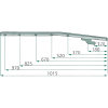 PORTADENTI SINISTRO PER ANDANATORI DEUTZ FAHR KVERNELAND  16622603.94, VF16622603.94, 16622603.86, VF16622603.86