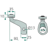 RULLO DI SOSTEGNO PER ANDANATORE DEUTZ FAHR KVERNELAND 16606306, VF16606306, 64716606306F