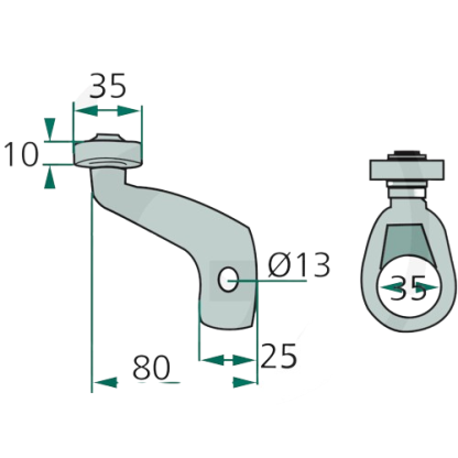 RULLO DI SOSTEGNO PER ANDANATORE DEUTZ FAHR KVERNELAND 16606306, VF16606306, 64716606306F