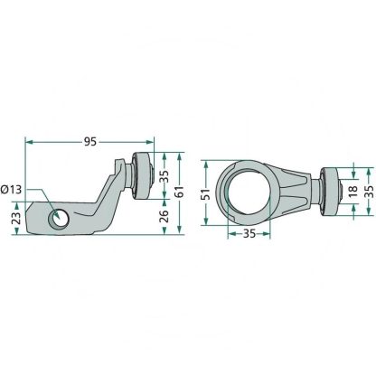 ROTELLA COMPLETA DI LEVA PER ANDANATORI DEUTZ FAHE KVERNELAND  16600651, 64716600651F, VF16600651