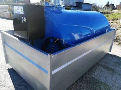 SERBATOIO GASOLIO DA 5000 LT COMPLETO DI TETTOIA