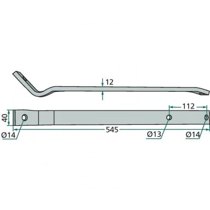 06580455.86, 06580455, 1.1043.030.103.00, 6580455, VF06580455.86 BRACCIO PORTADENTI PER SPANDIVOLTAFIENO DEUTZ FAHR KVERNELAND