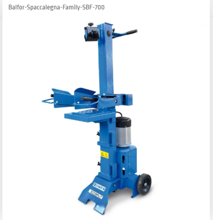 SPACCALEGNA ELETTRICO BALFOR SBF 700 EM TON 7 GARANZIA 2 ANNI