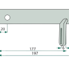 TUBO SUPPORTO PER ANDANATORI DEUTZ FAHR KVERNELAND 16605590.86, VF16605590.86