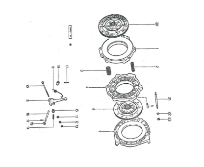 0.015.6383.3 DISCO FRIZIONE PTO PRESA DI FORZA POSTERIORE  PER SAME DELFINO 35 – LAMBORGHINI 235  LUK 320 0380 10