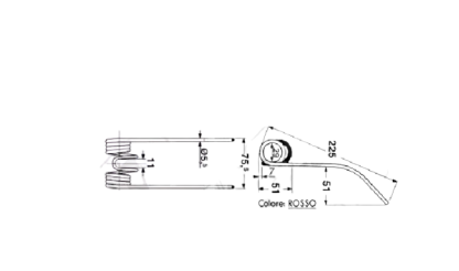 59.554-C DENTE MOLLA PER ROTOPRESSA CIMAC-FERABOLI COD ORIG 1800002