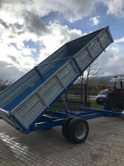 RIMORCHIO BUSTI NUOVO TRILATERALE 4,50X2,40X0,50 MT - immagine 2