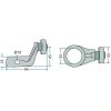 ROTELLA COMPLETA DI LEVA PER ANDANATORI DEUTZ FAHR KVERNELAND  16504057, 64716504057F, VF16504057