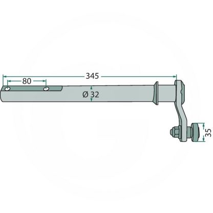 LEVA SELETRICE PER ANDANATORI DEUTZ FAHR KVERNELAND 06563320, 1.1037.830.610.00