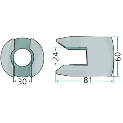 INNESTO A DENTI NUOVA VERSIONE PER SPANDIVOLTAFIENO POTTINGER 06581593.86, 06581593, 1.1504.010.114.00, 6581593.86, VF06581593.86