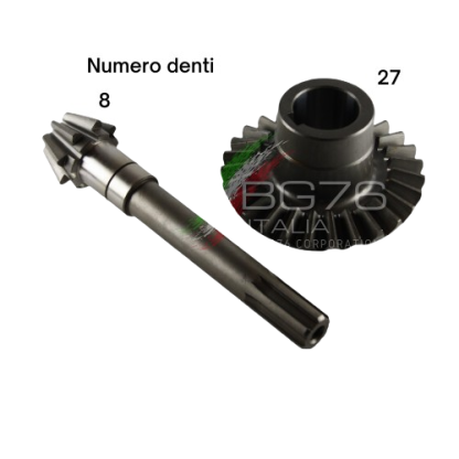 BG4704.12.NT  COPPIA CONICA ad. VALPADANA VMC14 Denti 8 e 27