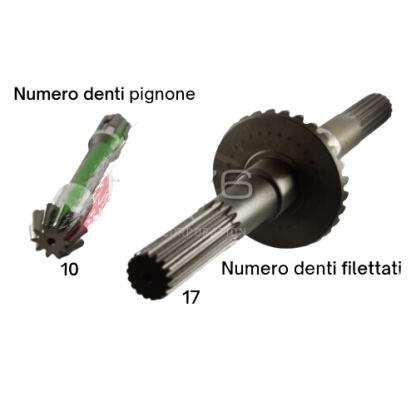 BG2130  COPPIA CONICA INFERIORE ad. GOLDONI FRESA 22M Z=10/29 RIF. ORIG. 0015146+0015836