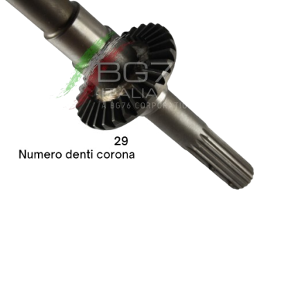 BG2130  COPPIA CONICA INFERIORE ad. GOLDONI FRESA 22M Z=10/29 RIF. ORIG. 0015146+0015836 - immagine 3