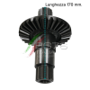 BG970  COPPIA CONICA INFERIORE PIGNONE CORONA ASSE INFERIORE GOLDONI FRESA 22 10 33 RIF. ORIG. 3587+3254 - immagine 4