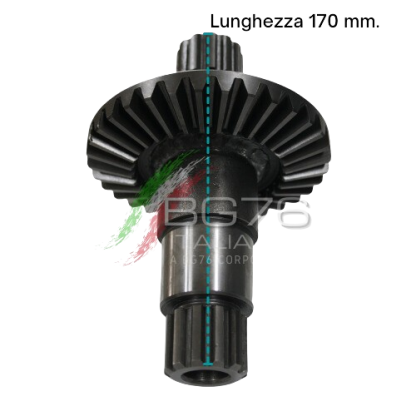 BG970  COPPIA CONICA INFERIORE PIGNONE CORONA ASSE INFERIORE GOLDONI FRESA 22 10 33 RIF. ORIG. 3587+3254 - immagine 4