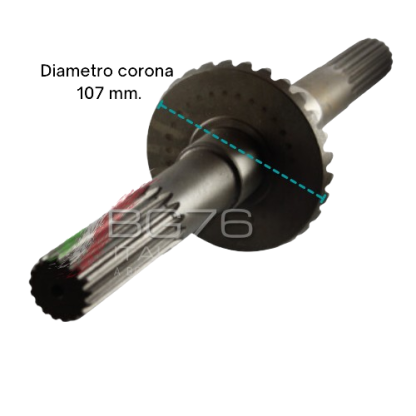 BG2130  COPPIA CONICA INFERIORE ad. GOLDONI FRESA 22M Z=10/29 RIF. ORIG. 0015146+0015836 - immagine 5