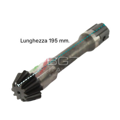 BG970  COPPIA CONICA INFERIORE PIGNONE CORONA ASSE INFERIORE GOLDONI FRESA 22 10 33 RIF. ORIG. 3587+3254 - immagine 5