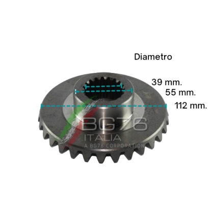 BG4706.1  COPPIA CONICA ad. PASQUALI 598 Z=9/30 - immagine 6