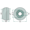 6470602521F    RUOTA GUIDA PER ANDANATORE STOLL   0602521