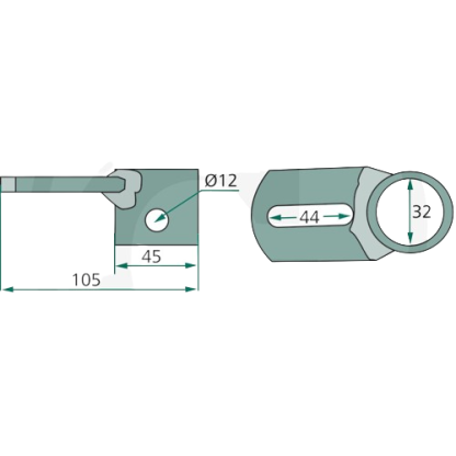 647265600390F  TRASCINATORE PER ANDANATORE POTTINGER   00265600390, 0+265.60.039.1, 00+265.60.039.1