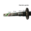 BG2130  COPPIA CONICA INFERIORE ad. GOLDONI FRESA 22M Z=10/29 RIF. ORIG. 0015146+0015836 - immagine 6
