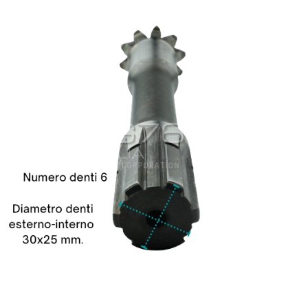 BG2130  COPPIA CONICA INFERIORE ad. GOLDONI FRESA 21M Z=9/25 RIF. ORIG. 21.02679+15134 - immagine 5