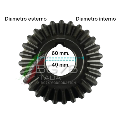 BG4704.12.NT  COPPIA CONICA ad. VALPADANA VMC14 Denti 8 e 27 - immagine 8