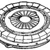 5.107.503 FRIZIONE BIDISCO CON DICO FRIZIONE LATO CAMBIO INSERITO PIATTO 110mm PER CARRARINO SERIE SUPER  5107503 - 15334