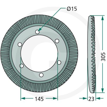 64700261800031F   CORONA DENTATA 80 DENTI PER ANDANATORE POTTINGER   00261800031, 261800030, 0+261.80.003.1, 00+261.80.003.1