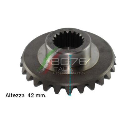 BG4706   COPPIA CONICA PIGNONE CORONA MOTOCOLTIVATORE PASQUALI 598 DENTI 9 26 - immagine 5