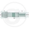 64700261800021F ALBERO CON PIGNONE 9 DENTI PER ANDANATORE POTTINGER  00261800021, 0+261.80.002.1, 00+261.80.002.1